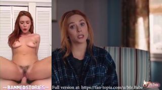 Spycam Elizabeth Olsen Deepfake (Reaction To Celebrity Porn Scene) Face Sitting