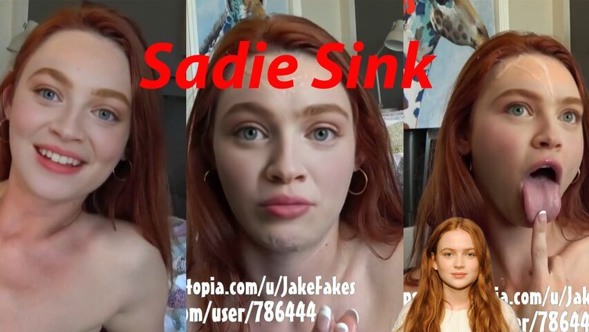 Chubby Sadie Sink let's talk and fuck Movie