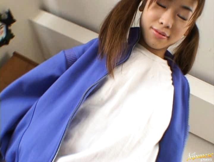 For  Awesome Ami Hinata is a sweet Japanese schoolgirl Stretching - 1