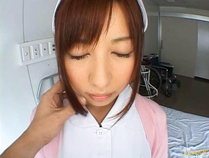 Awesome Kokomi Naruse Lovely sexy Asian doll in a white coat - 1