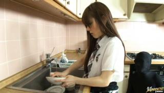 Manhunt Awesome School girl gets her pussy rammed hard in the kitchen Babysitter