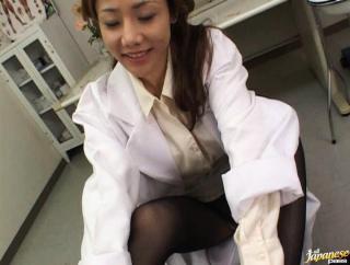 DuskPorna Awesome Hitomi Hasegawa Hot Asian nurse gives great head Awempire