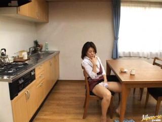 Grandpa Awesome Mature Mio Fujiki Rides A Dildo On The Kitchen Floor Celebrity Sex