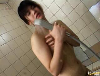 Cupid Awesome Masturbating In A Public Shower Gets Mai Mariya Off Soft