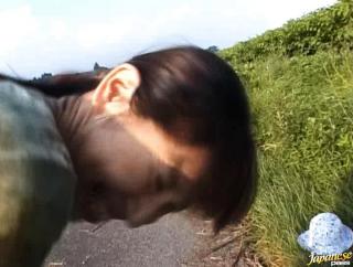 X Awesome Amazing hot outdoor action with Hayashibara during a walk Pmv