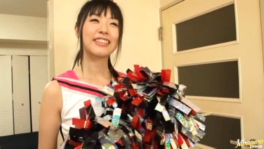 Nifty  Awesome Cheerleader Tsubomi Shows Off Her Splits As She's Fucked Booty - 1