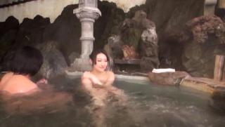 Sara Stone Awesome Japanese AV Model is a hot milf exposed in the outdoor baths Cock Sucking