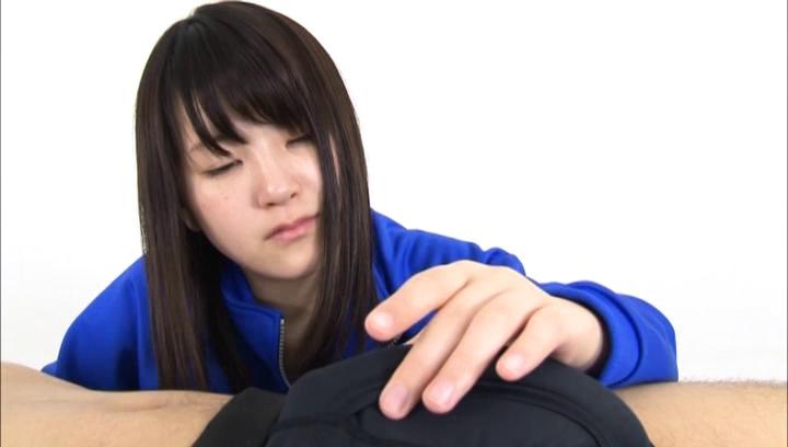 Plump  Awesome Tempting Asian teen Tsuna Nakamura gives amazing hand-job Muscular - 2