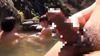 UpdateTube Awesome Japanese AV Model is a hot milf with big tits in outdoor bath Alt
