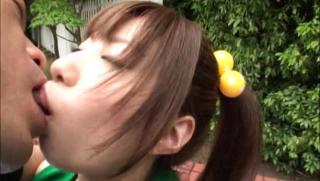 Reverse Cowgirl  Awesome Horny Japanese AV Model is a nice teen in outdoor sex ApeTube - 1