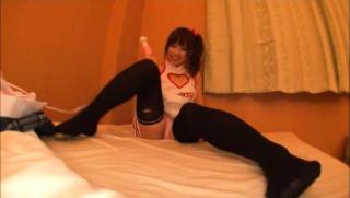 Hot Chicks Fucking Awesome Japanese AV Model nice teen in black stockings goes solo Pierced