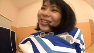 Daddy Awesome Japanese AV Model is a hot Asian cheerleader in CFNM action Speculum