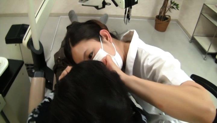 Trio  Awesome Lovely Asian dentist gets drilled by patient Euro - 2