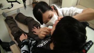 Fisting  Awesome Lovely Asian dentist gets drilled by patient Lesbian threesome - 1