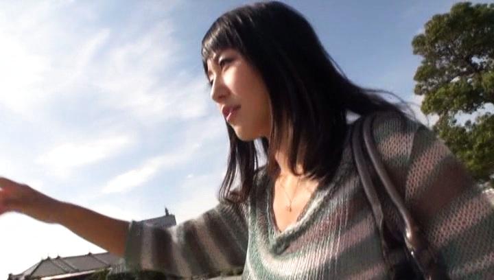 Awesome She likes sex outdoors in the car Marie Kimura is nasty - 1