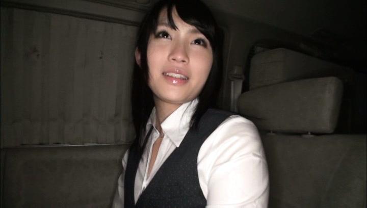 Awesome Satomi Nomiya lovely Asian teen drilled in the car - 1