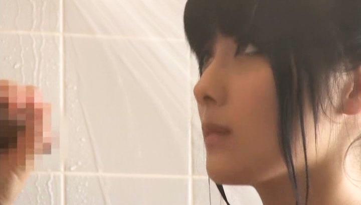 Young Tits  Awesome Chika Hirako nice Asian teen sucks cock in the shower Missionary Porn - 1