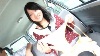 Rabo Awesome Mikako Abe pretty Asian teen enjoys car ride...