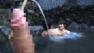 Highschool Awesome Naughty Asian babe outdoors in the public bath Gay Party