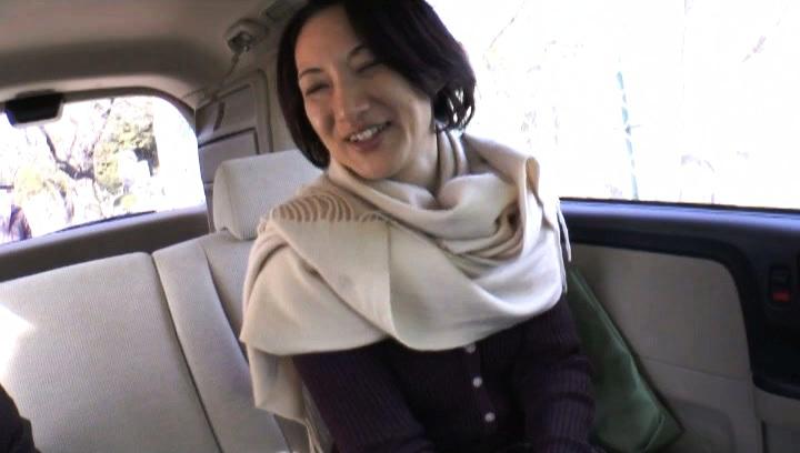 Awesome Horny asian mature enjoys hard sex in the car - 1