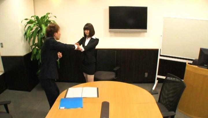 Awesome Mayu Kamiya Asian lady in office suit enjoys rear fuck - 1