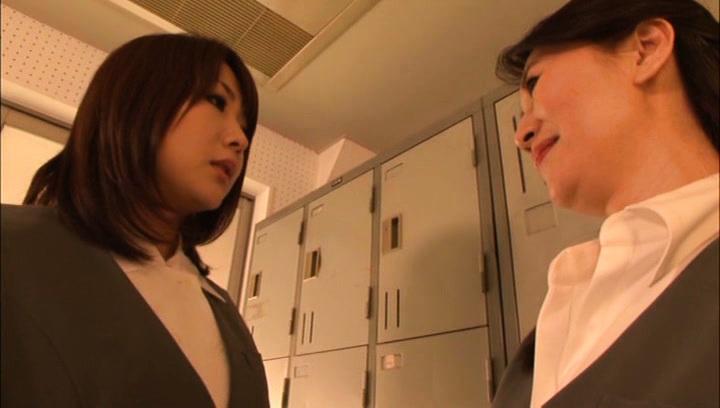 Awesome Superb Asian lesbians enjoy some time for office frolic - 1