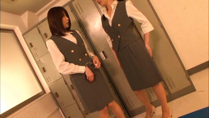 Awesome Superb Asian lesbians enjoy some time for office frolic - 2