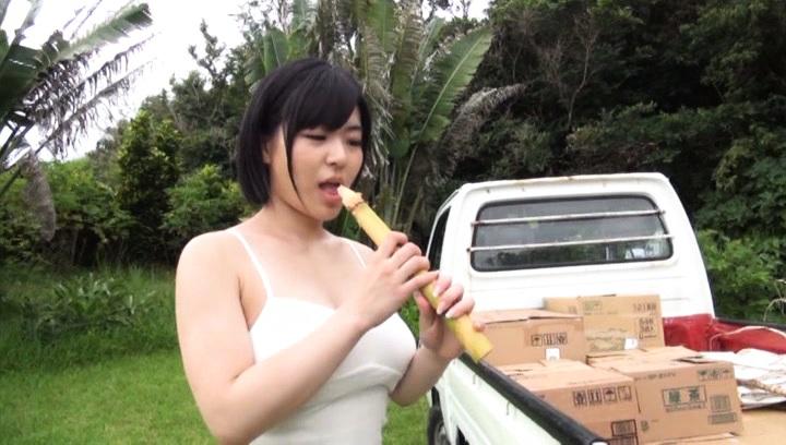 Awesome Amazing Asian teen Kazari Hanasaki fucks outdoors - 2