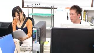 Unshaved Awesome Yuuka Kojima enticing Asian office worker fucks on break Pussy Play