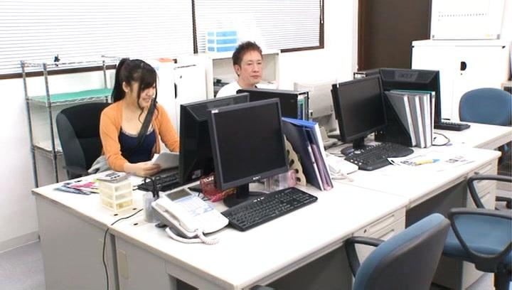 Lexi Belle  Awesome Yuuka Kojima enticing Asian office worker fucks on break FapVid - 1