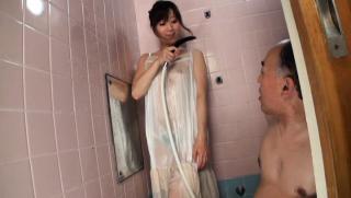 Coed Awesome Pretty Japanese model is a hot milf getting a facial Massage Creep