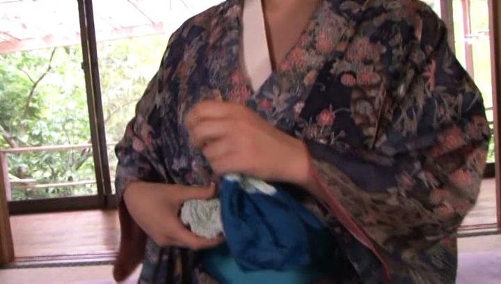 Awesome Kimono clad Asian teen Ai Uehara gives a hot blowjob - 2