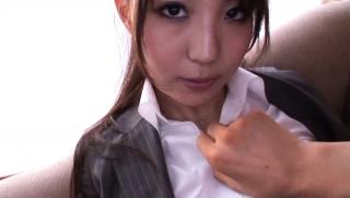 Bunda Awesome Yuuka Tachibana is an Asian porn star in an office suit Feet