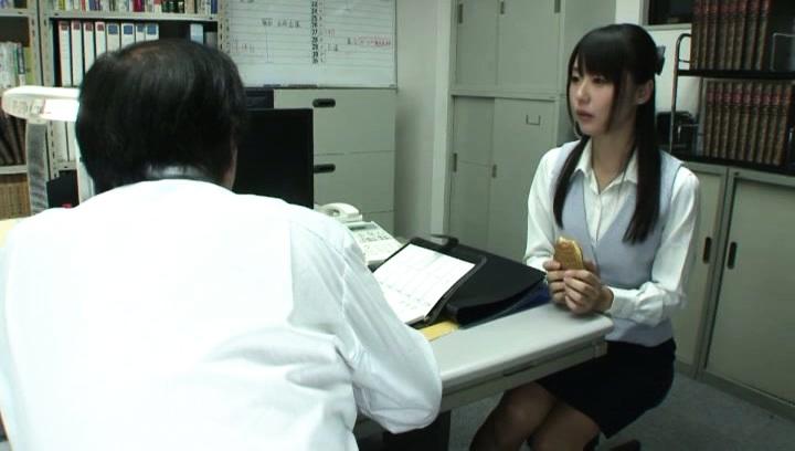 Awesome Busty Asian office lady Tsubomi gets hot cumshot at work - 1