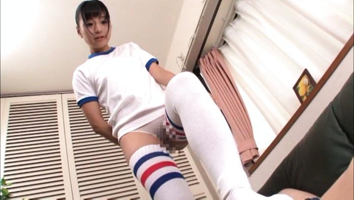 Awesome Hitomi Miyano nice Asian teen gives amazing foot job - 2