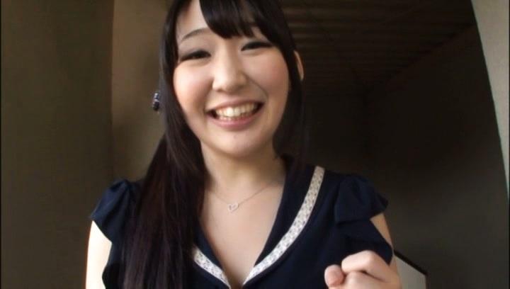 Awesome Kurumi Tanigawa Asian teen with big tits exposes shaved pussy - 2