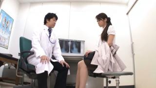 Brett Rossi Awesome Maki Hokujo naughty Asian nurse gives hot blowjob Real
