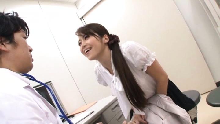 Awesome Maki Hokujo naughty Asian nurse gives hot blowjob - 2