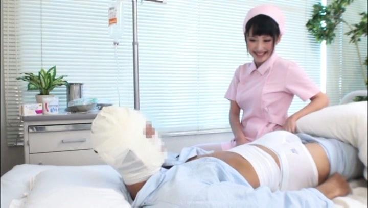 Awesome Saaya Yoshimi hot milf is horny nurse giving excellent blowjob - 1