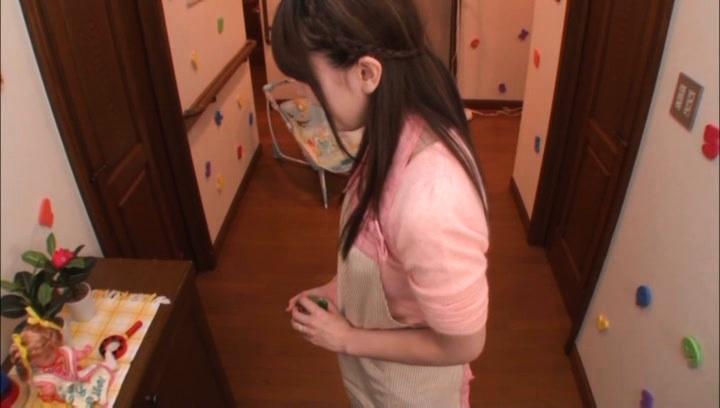 Teenage  Awesome Yui Hatano nasty Asian babe gets hot in the kitchen Fuck Hard - 1
