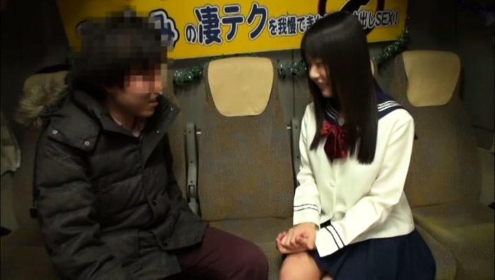 Awesome Tsubomi Asian schoolgirl in uniform gets a hot cumshot - 1