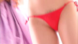 Vanessa Cage Awesome Arousing Japanese AV model in sexy mini bikini enjoys some sweet treats Boss