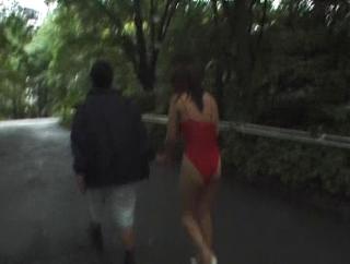 Tmz Awesome Naughty Asian babe, Minami Aikawa, in outdoor oral sex Uncensored
