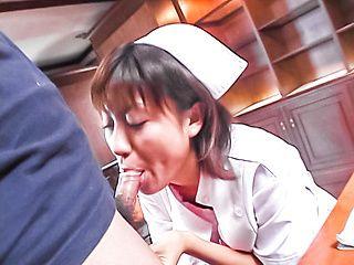 Bitch Awesome Reimi Aoi, sexy Japanese nurse gives patient...