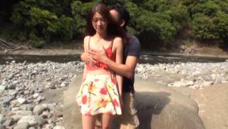 JavPortal Awesome Naughty Japanese teen exposes tiny tits in outdoor drilling Assgape