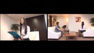 Cream Awesome Asian office lady gives position 69 in hot interview by new boss Yoga