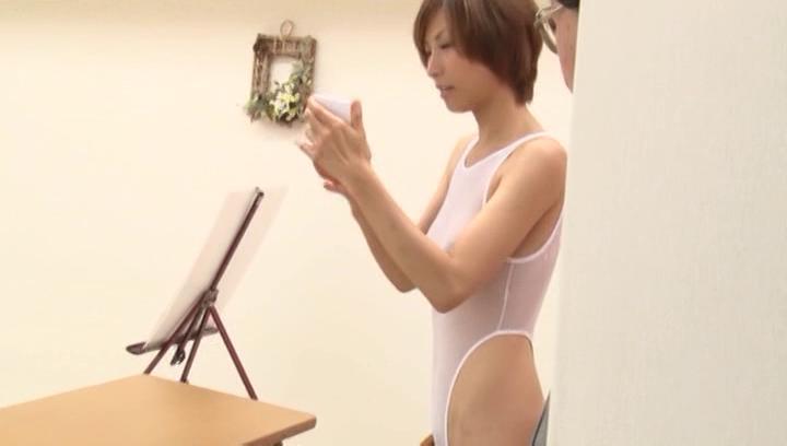 Awesome Akari Asahina naughty JP milf exposes herself gives handjob - 1