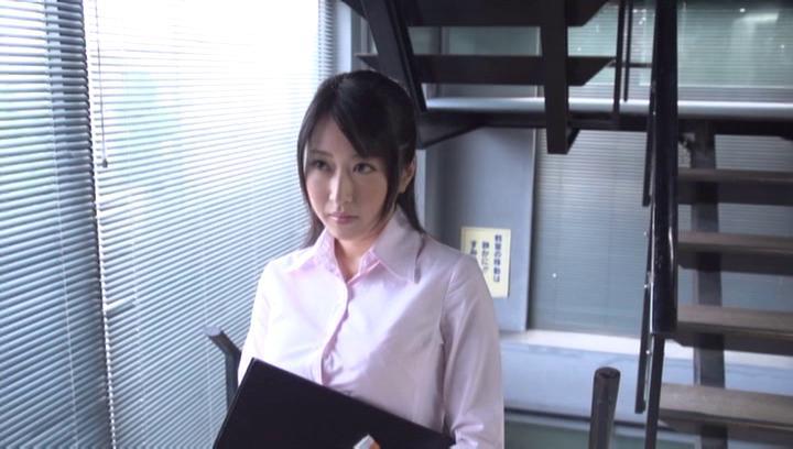 Awesome Arisa  Misato bonked hard on a class table - 2
