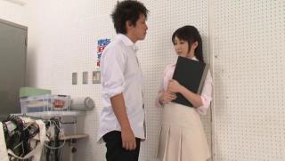 Bra Awesome Arisa Misato bonked hard on a class table Girlfriends