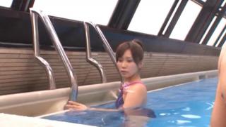 Sexy Awesome Teen babe in a tight swimsuit Kojima Minami fucked by he coach Hoe